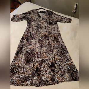Glamour Dress size 22W Paisley print